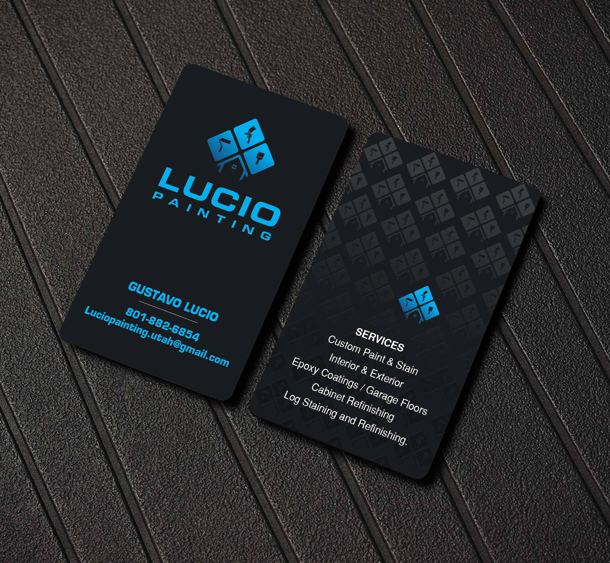 Business Card Design by Creations Box 2015 for Lucio Painting LLC | Design #26213348