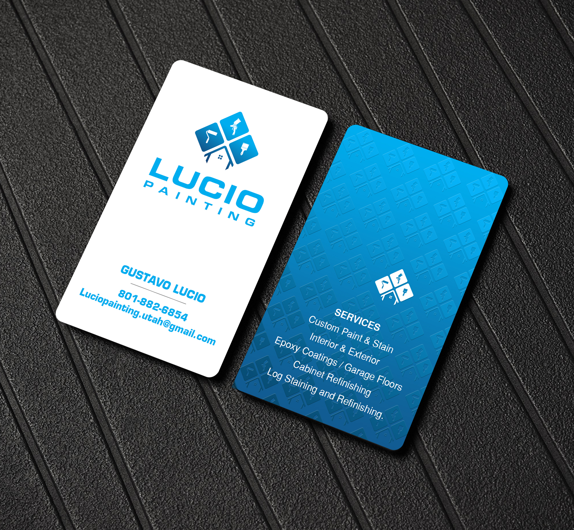 Business Card Design by Creations Box 2015 for Lucio Painting LLC | Design #26213349
