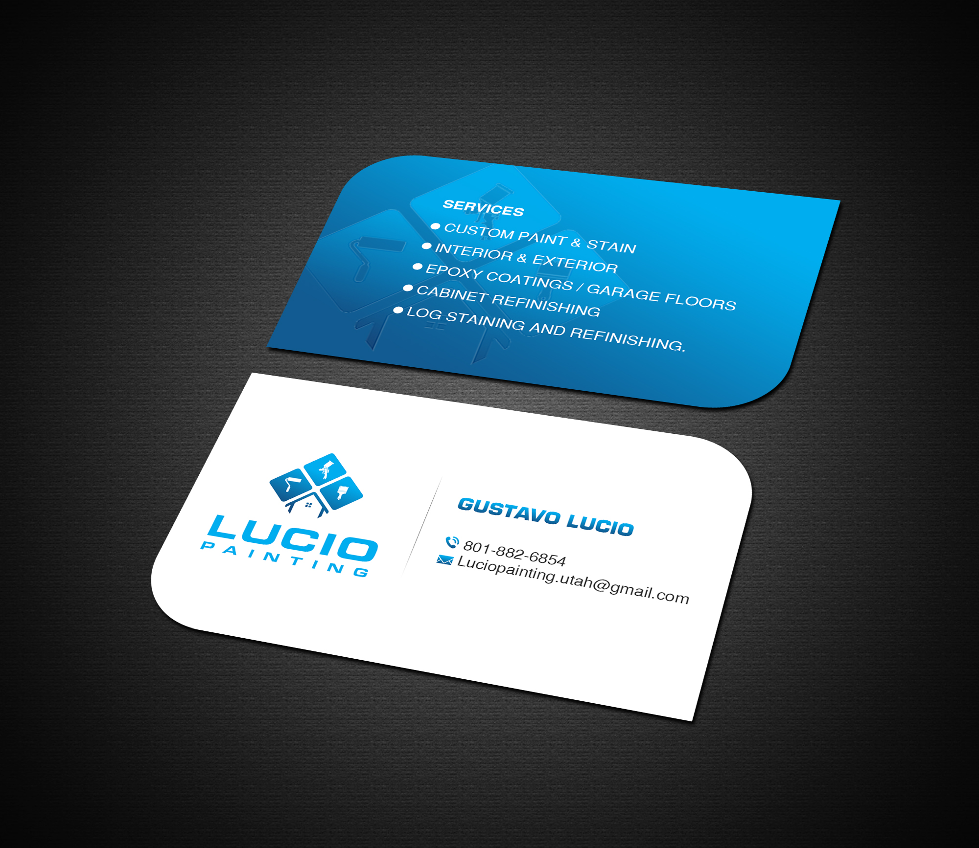 Business Card Design by Creations Box 2015 for Lucio Painting LLC | Design #26213357
