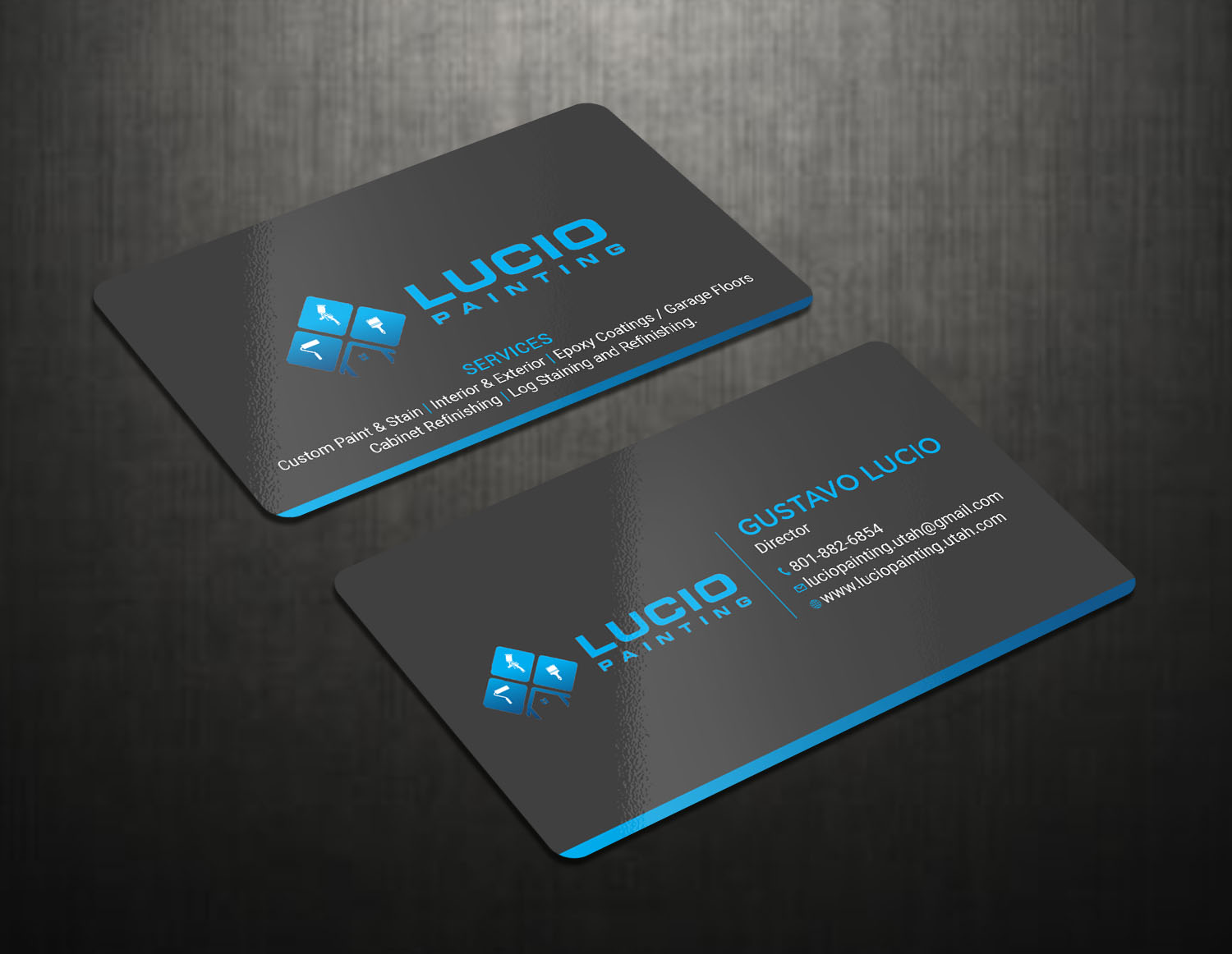 Business Card Design by Tripti Ranjan Gain for Lucio Painting LLC | Design #26211548