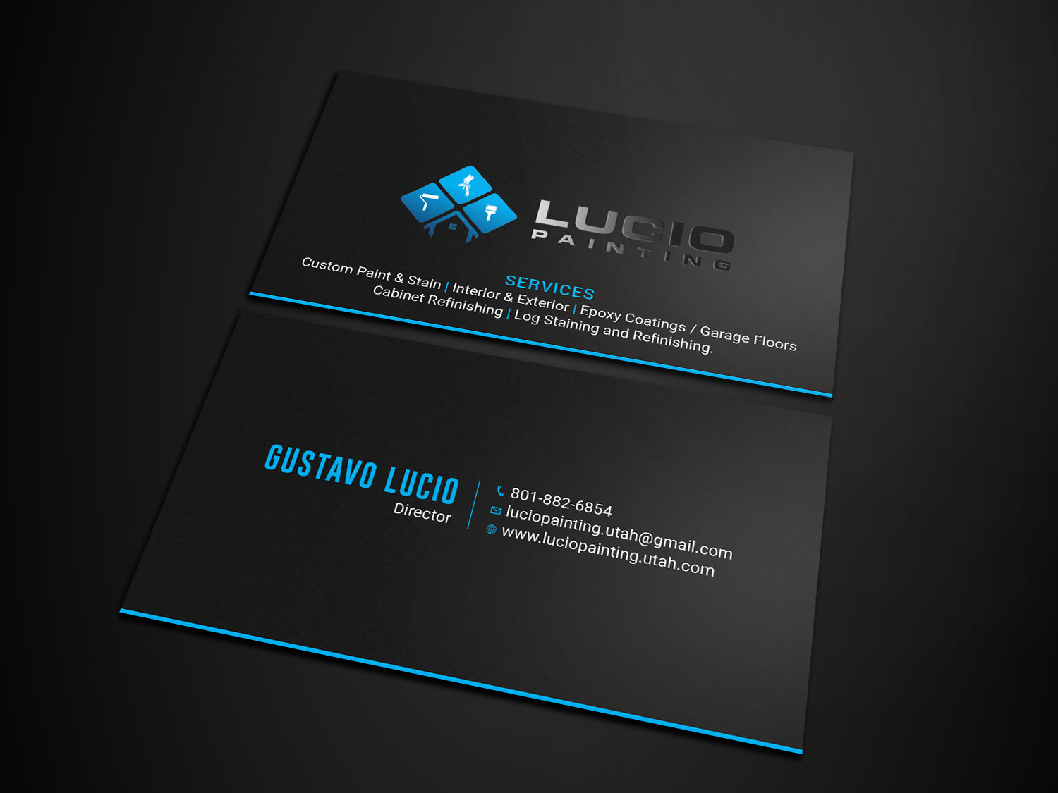Business Card Design by Tripti Ranjan Gain for Lucio Painting LLC | Design #26211551