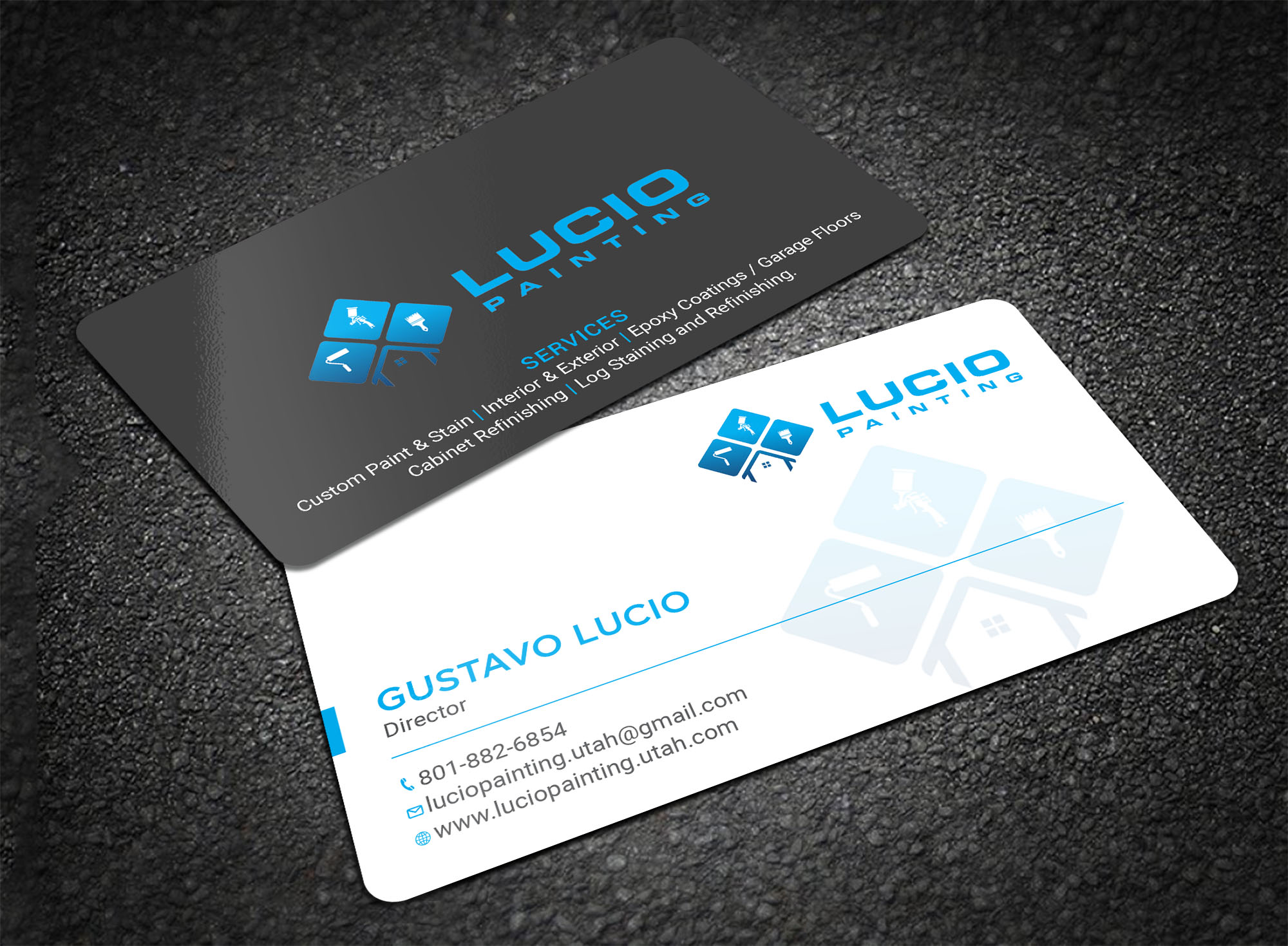 Business Card Design by Tripti Ranjan Gain for Lucio Painting LLC | Design #26211556