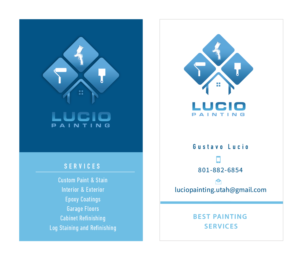 Design de Carte de Visite par maty 2 pour Lucio Painting LLC | Design : #26208509