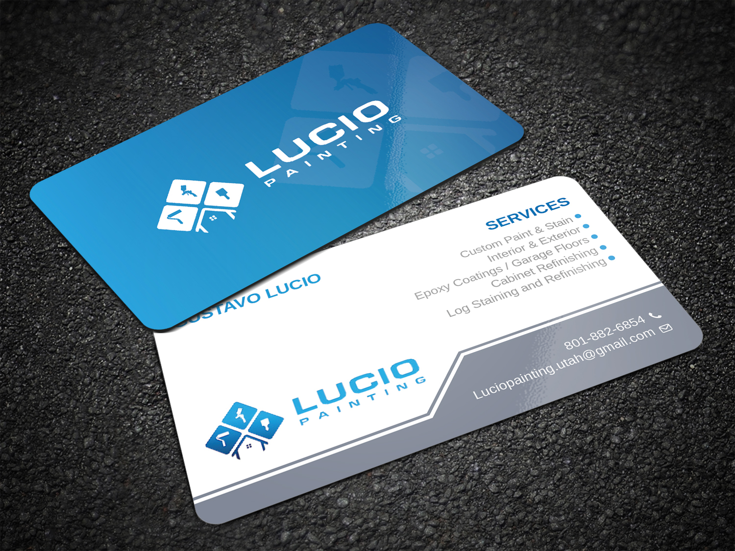 Design de Carte de Visite par Imagine design000 pour Lucio Painting LLC | Design #26209346