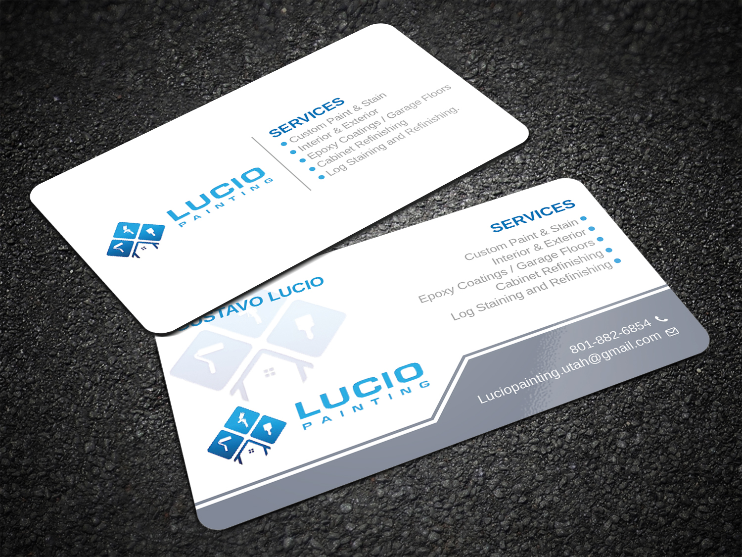 Business Card Design by Imagine design000 for Lucio Painting LLC | Design #26209350