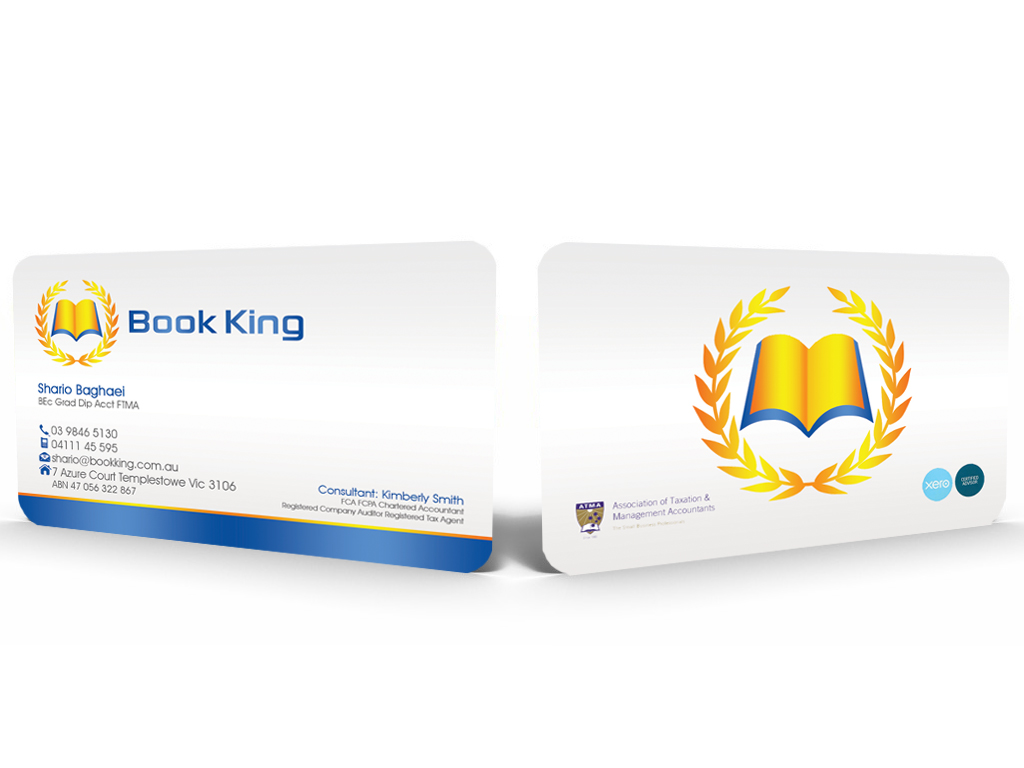 Business Card Design by Hardcore Design for Book King | Design #3103698