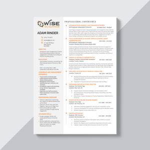 Resume Design by Riyad for this project | Design: #26258644