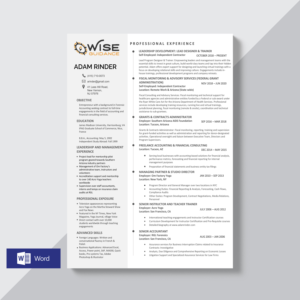 Resume Design by Riyad for this project | Design: #26263653