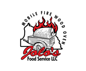 Jolo's Food Service LLC, mobile fire wood oven | Logo Design by blue eye