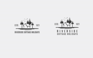 Logo Design by Designing Fever for Riverside Cottage Holidays | Design: #26206120