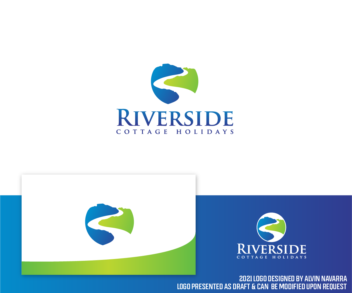 Diseño de Logo por alvinnavarra para Riverside Cottage Holidays | Diseño #26231214
