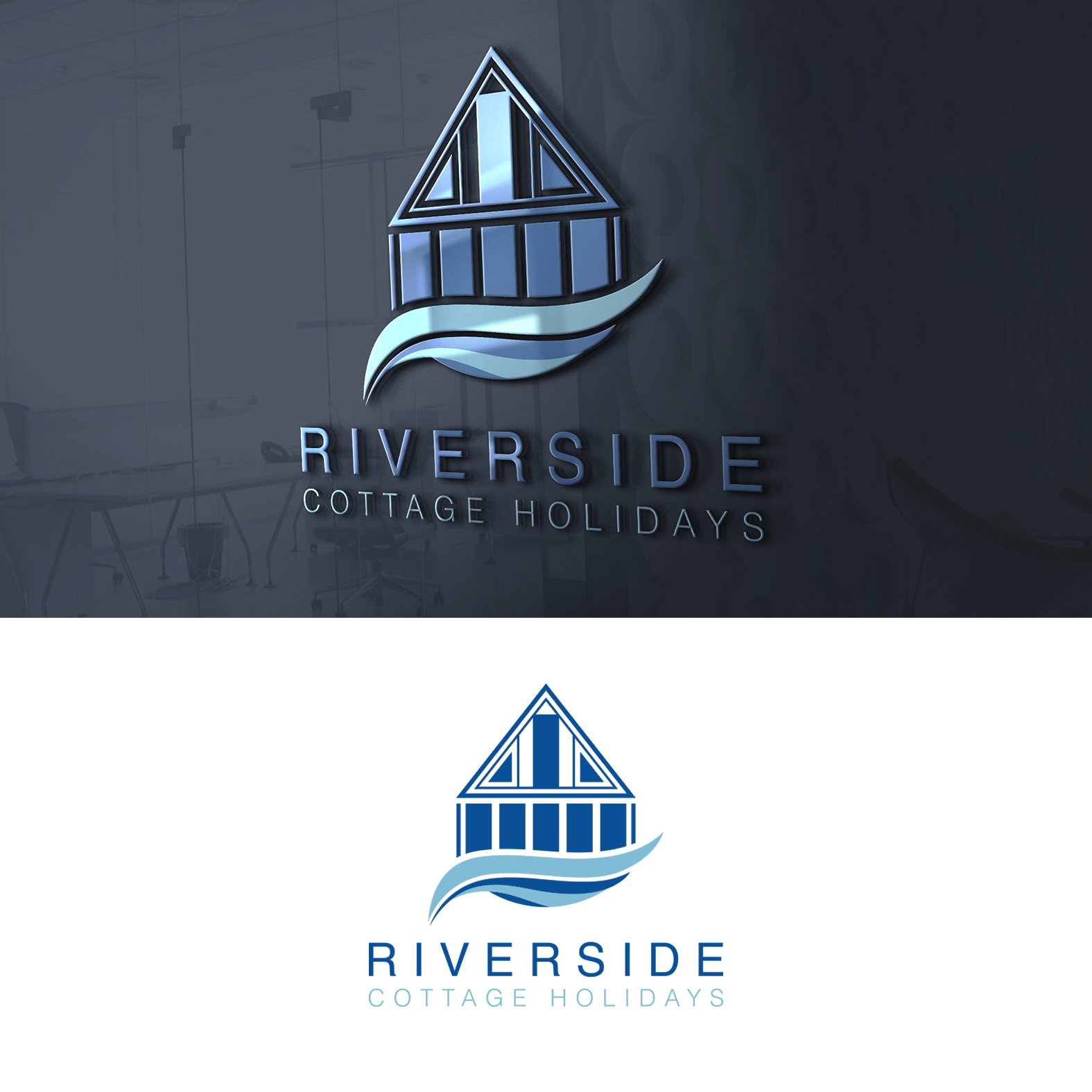 Logo-Design von luis1ec für Riverside Cottage Holidays | Design #26206634