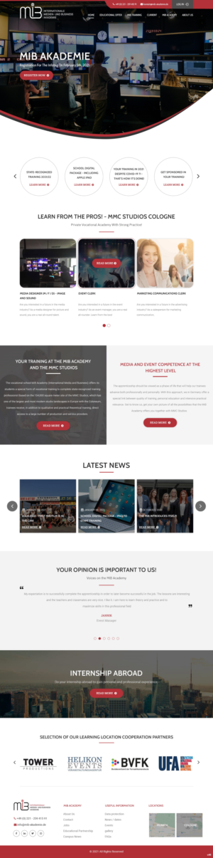 Web Design by pb for MiB Akademie GmbH | Design: #26213490
