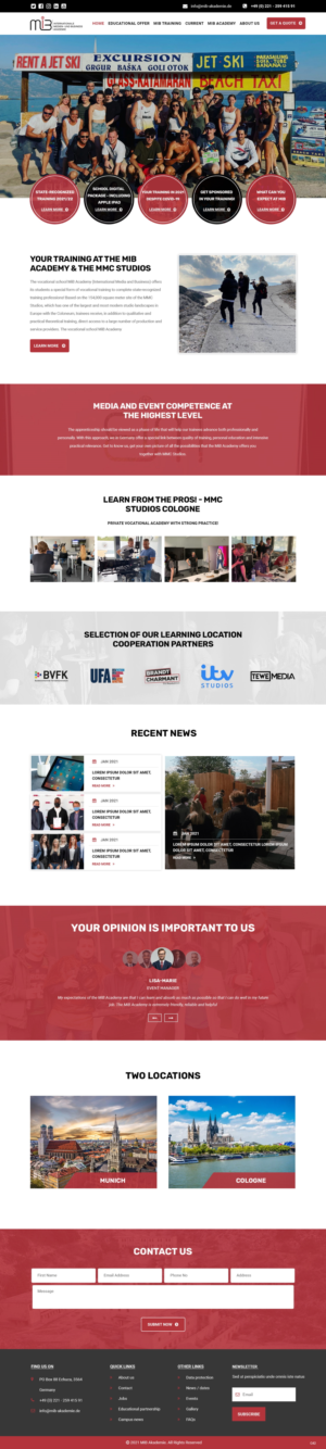 Web Design by pb for MiB Akademie GmbH | Design: #26213492