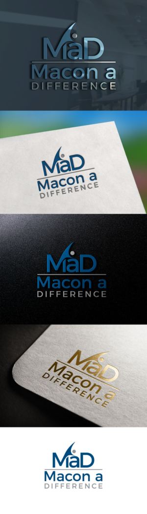 Macon a Difference    or    MaD | Diseño de Logo por stokes18