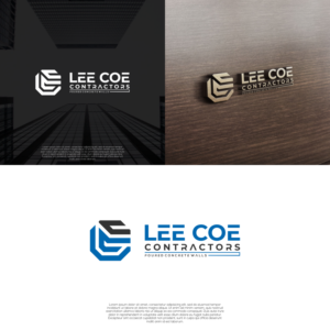 Lee Coe Contractors/ Poured Concrete Walls/ | Logo Design by untung bertubi-tubi