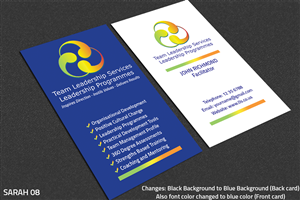 Business Card Design by Sarah Haroon for this project | Design: #3119222