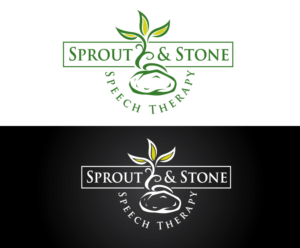 Sprout & Stone Speech Therapy | Logo Design by blue eye