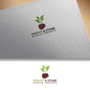 Sprout & Stone Speech Therapy | Logo Design by DesignDUO