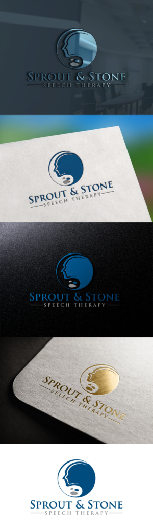 Sprout & Stone Speech Therapy | Logo Design by stokes18