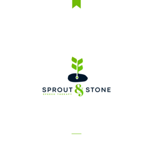 Sprout & Stone Speech Therapy | Logo Design by JBalloon Design