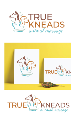 True Kneads Animal Massage | Logo Design by AbhishekkM'24