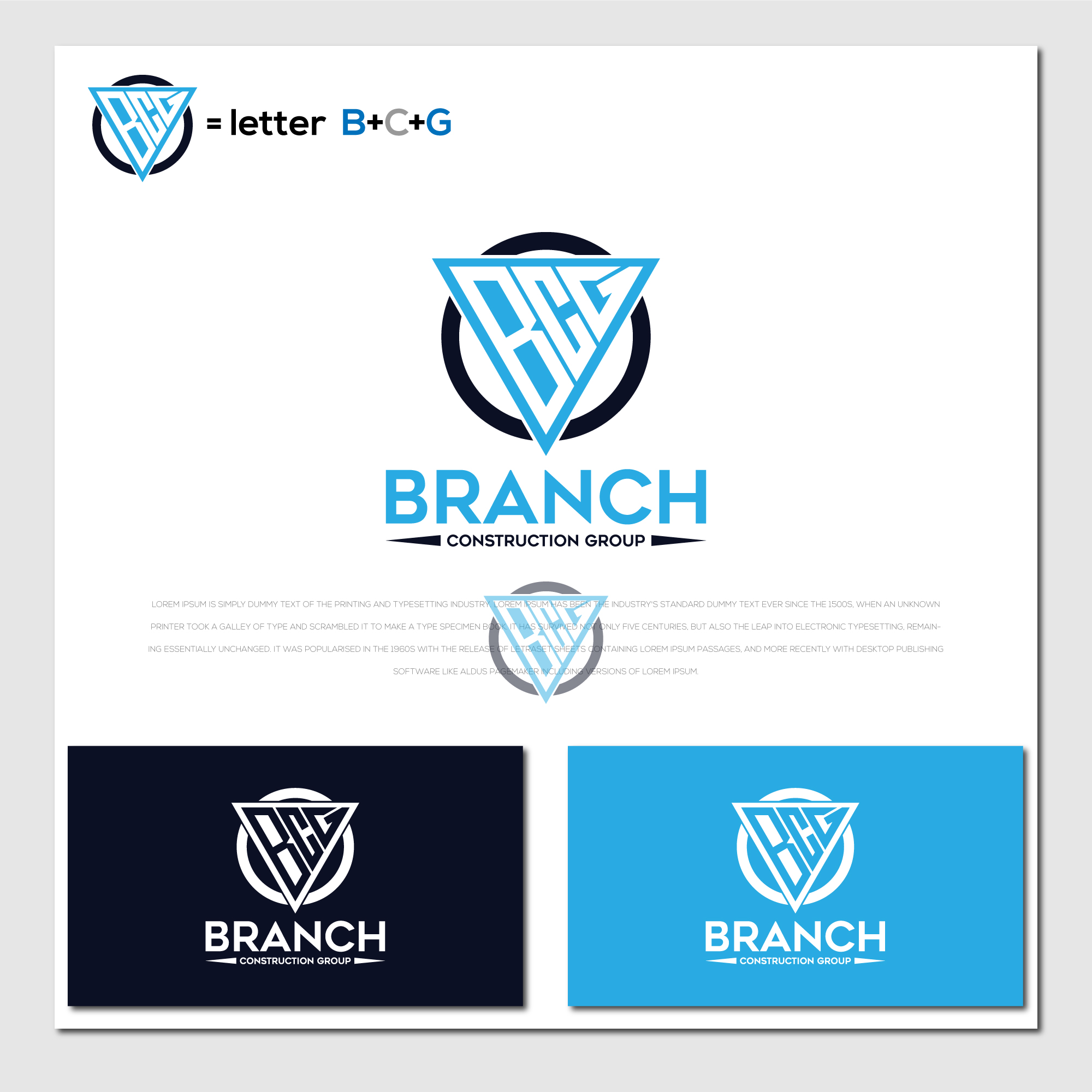 Diseño de Logo por Tonmoyy para Branch Construction Group | Diseño #26240782