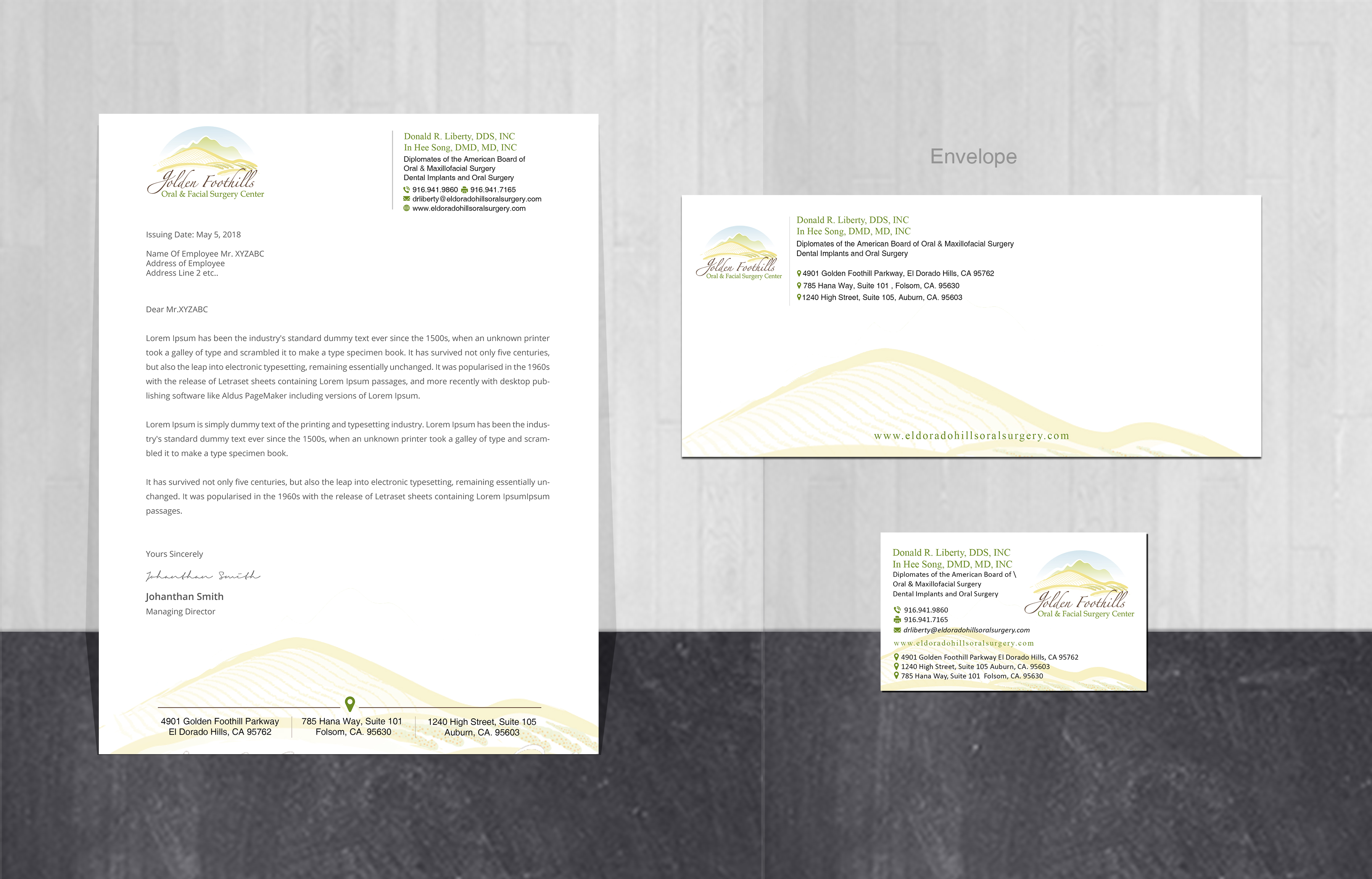 Schreibwaren-Design von Creations Box 2015 für Donald R Liberty, DDS, INC | Design #26243126