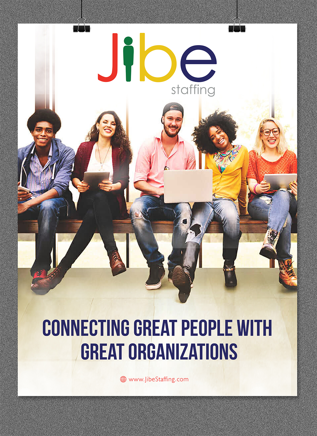 Poster Design by alex989 for Jibe Staffing | Design #26241134