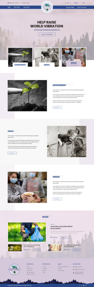 New Website for World Wide Charity (NATURE) | Web Design par Ved Web Services