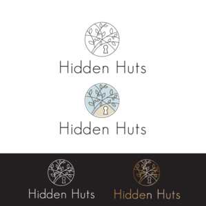 Hidden Huts | Logo Design by Samantha Ward Design