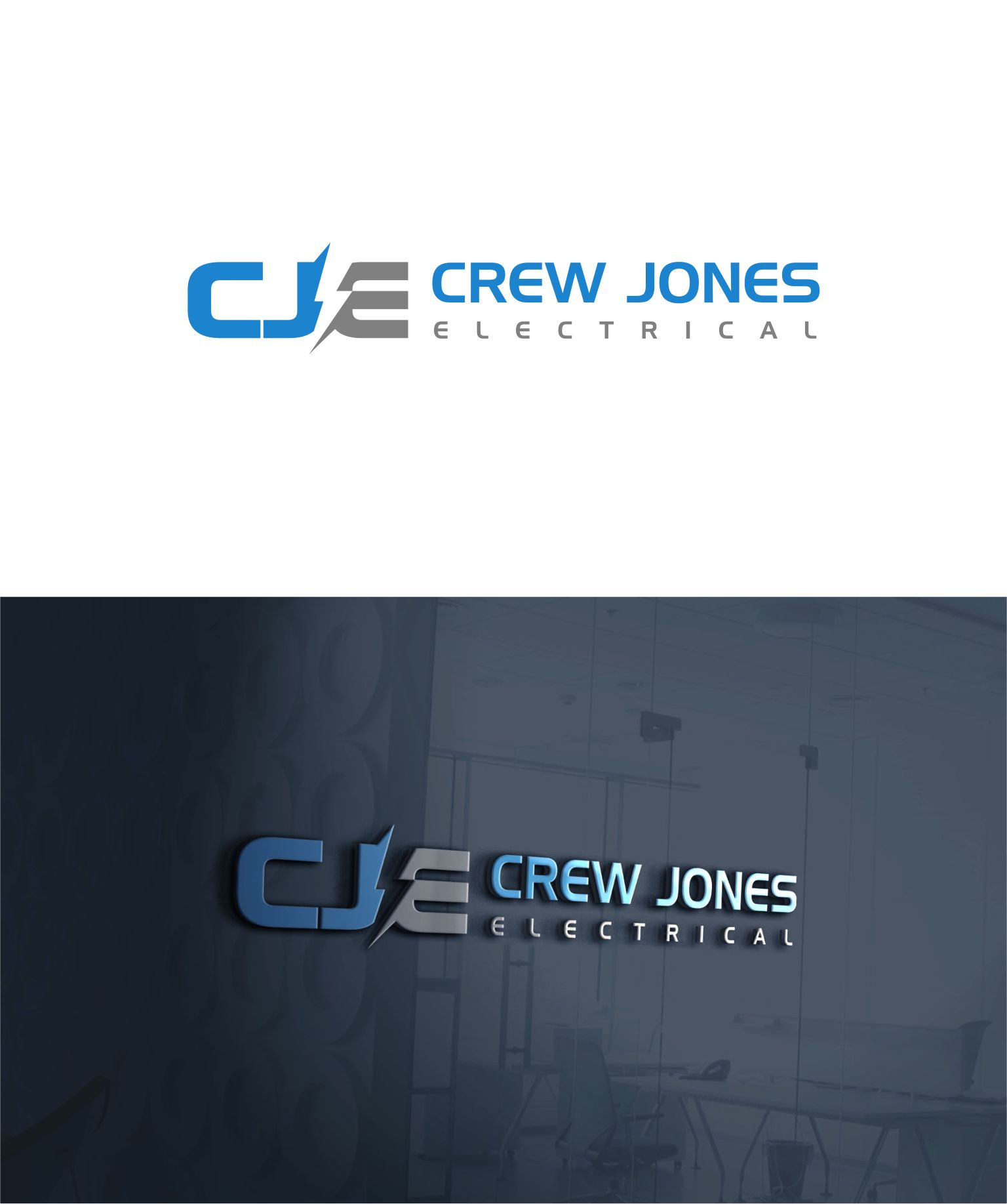Logo Design by RAN MEI JS for Crew Jones Electrical | Design #26221521