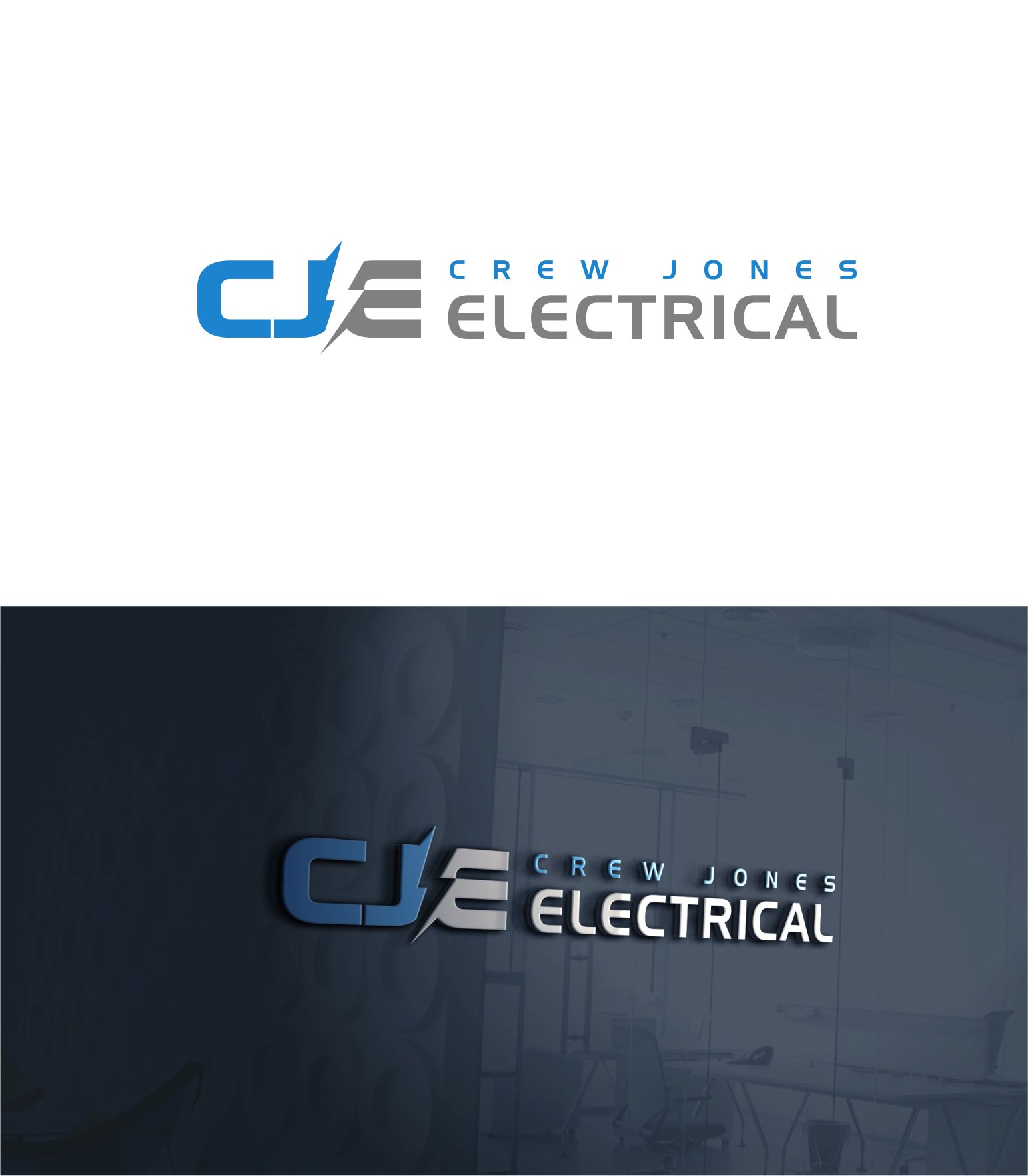 Logo Design by RAN MEI JS for Crew Jones Electrical | Design #26221784