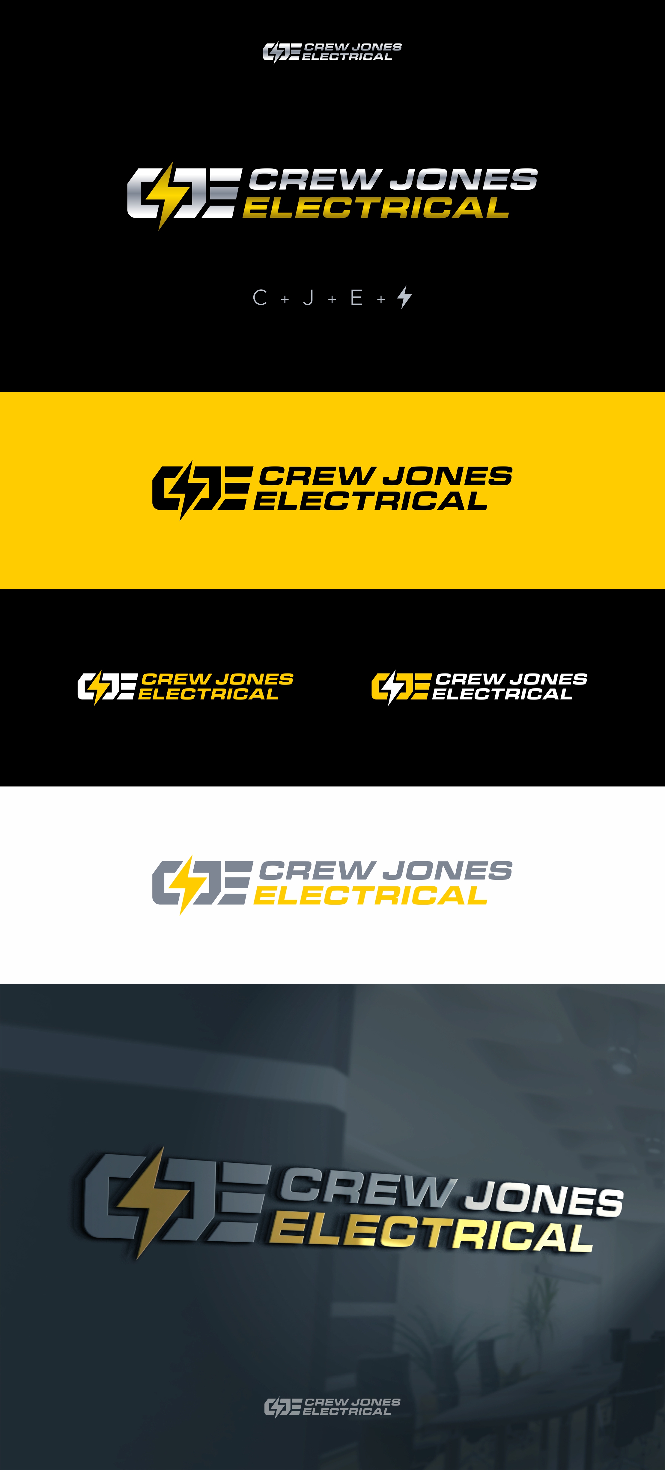 Logo-Design von Jeff_Riadi für Crew Jones Electrical | Design #26221923