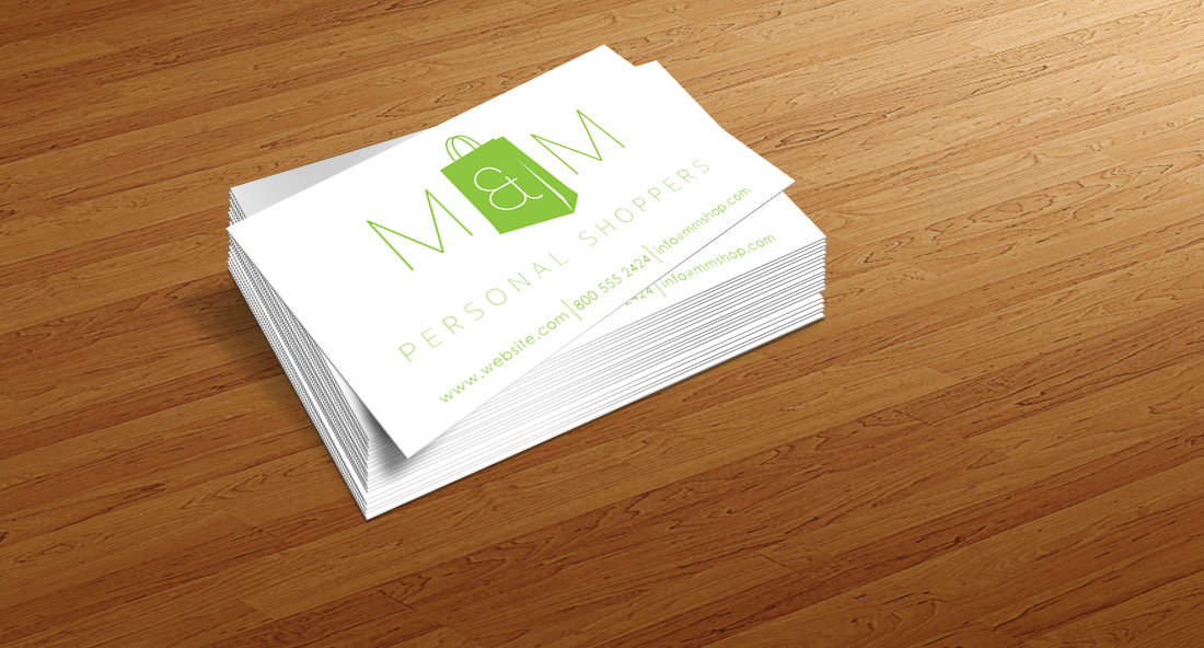 Business Card Design by Fossa for M and M Personal Shoppers | Design #3045394