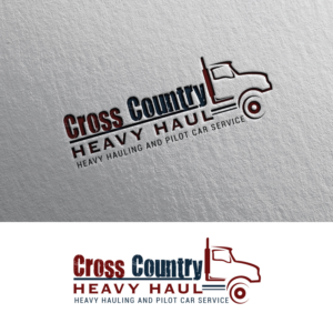 Cross Country Heavy Haul   - Heavy Hauling and Pilot Car Service | Diseño de Logo por Rii