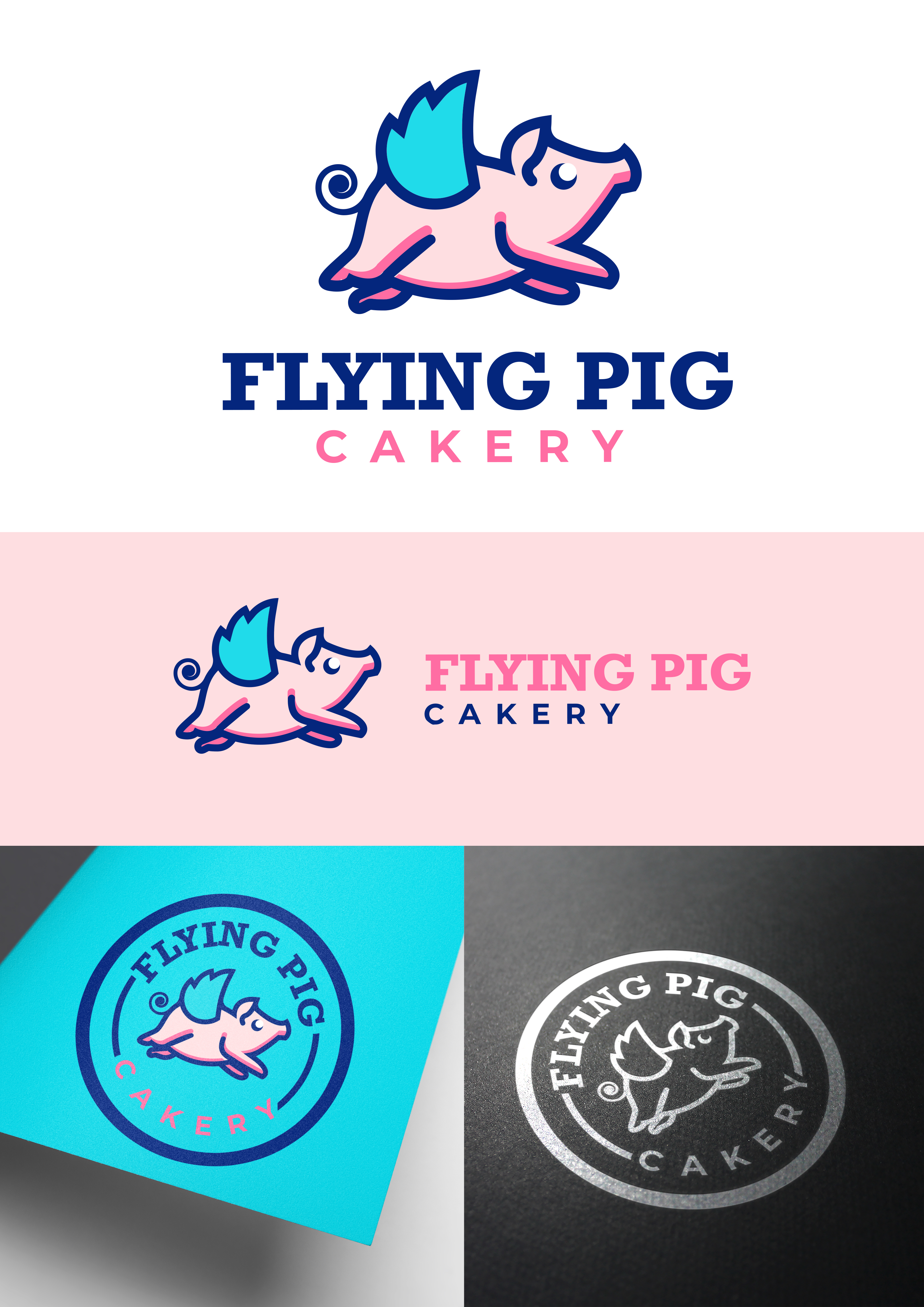 Logo-Design von josedomingo für Flying Pig Cakery | Design #26218223