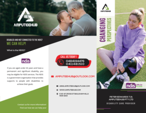 PETER EDWARDS T/A AMPUTEEHUB PTY LTD An NDIS registered disability care provider needs a brochure. | Design de Brochure par aniep