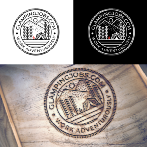 GlampingJobs.com  Work Adventurously  | Logo Design by Graphic Bricks