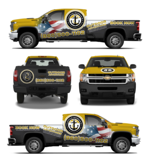 Vehicle Wrap for 2019 Chevrolet Silverado Dual Cab   | Car Wrap-Design von Shumaila Kiran
