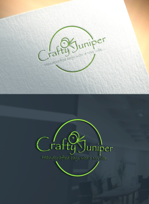 Crafty Juniper  byline: Handcrafted bags with a NW vibe... | Logo Design by Art Lancer