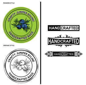 Crafty Juniper  byline: Handcrafted bags with a NW vibe... | Logo-Design von YERR®