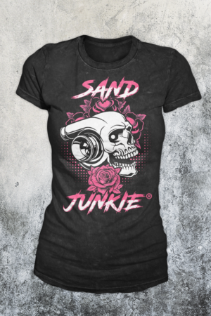 Women's Sand Junkie T-Shirt Design | T-Shirt-Design von badpixelarts