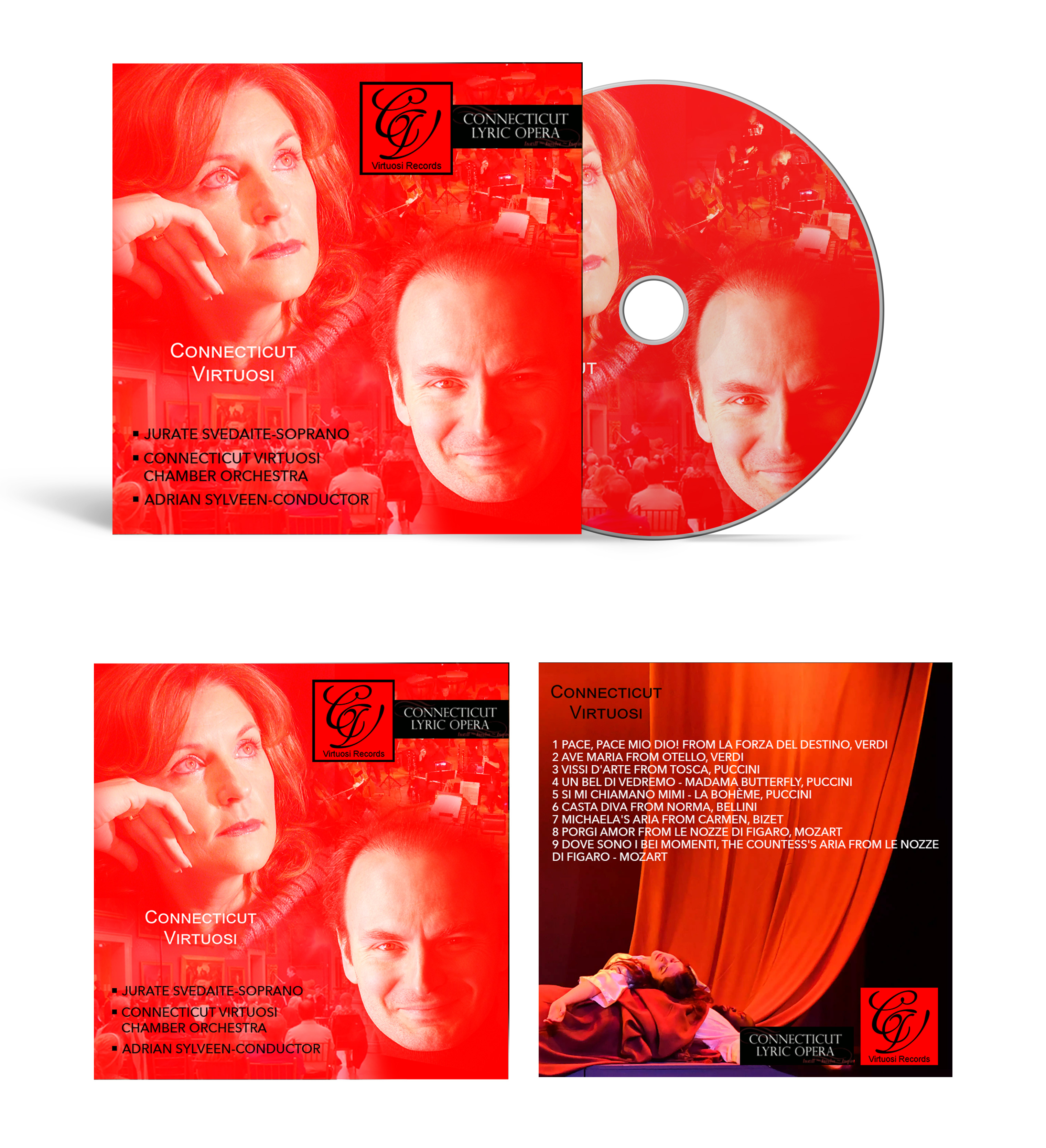 CD-Cover-Design von Inessa für Connecticut Virtuosi Chamber Orchestra, Inc.  | Design #26255412