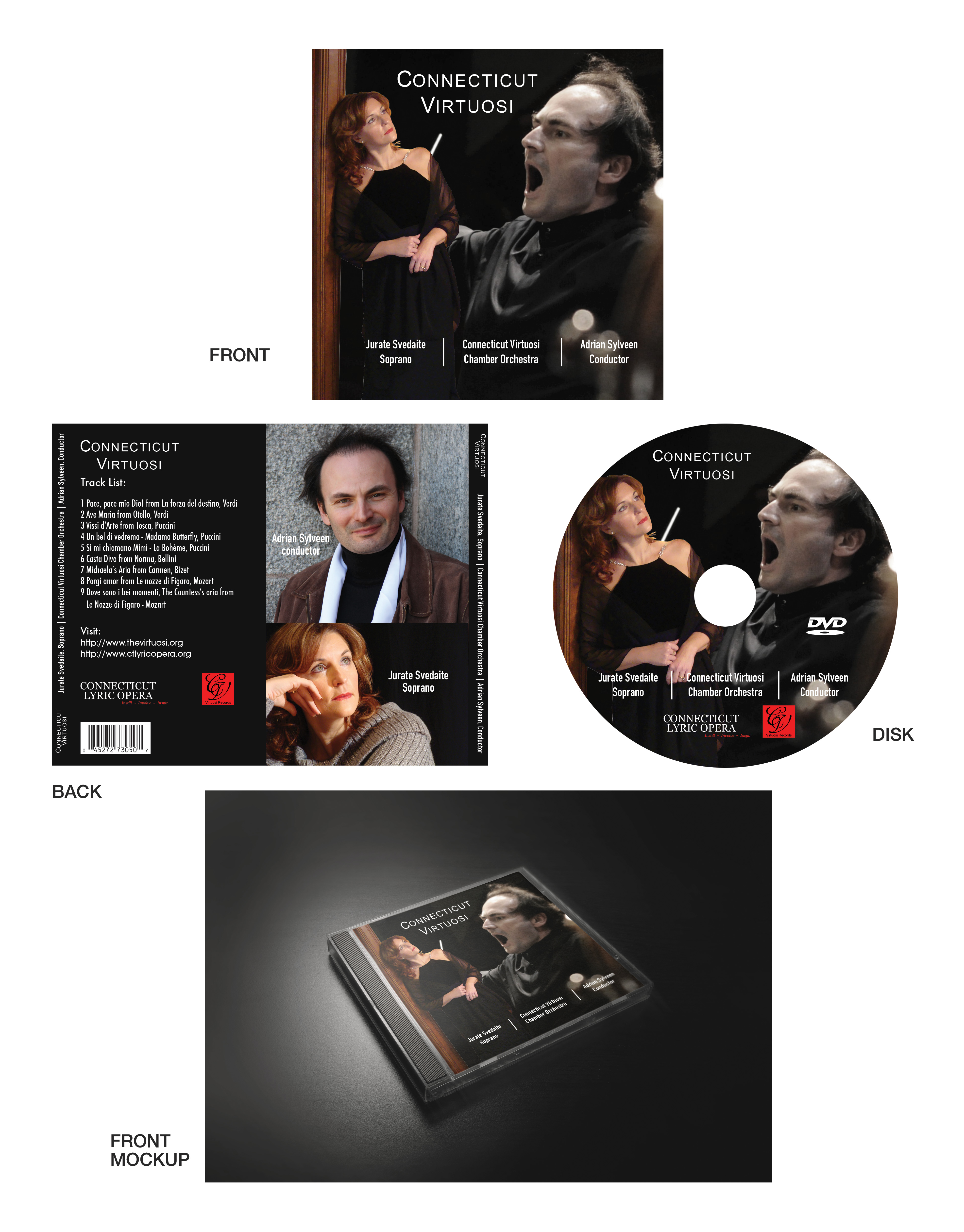 CD-Cover-Design von Creative D2024 für Connecticut Virtuosi Chamber Orchestra, Inc.  | Design #26255234