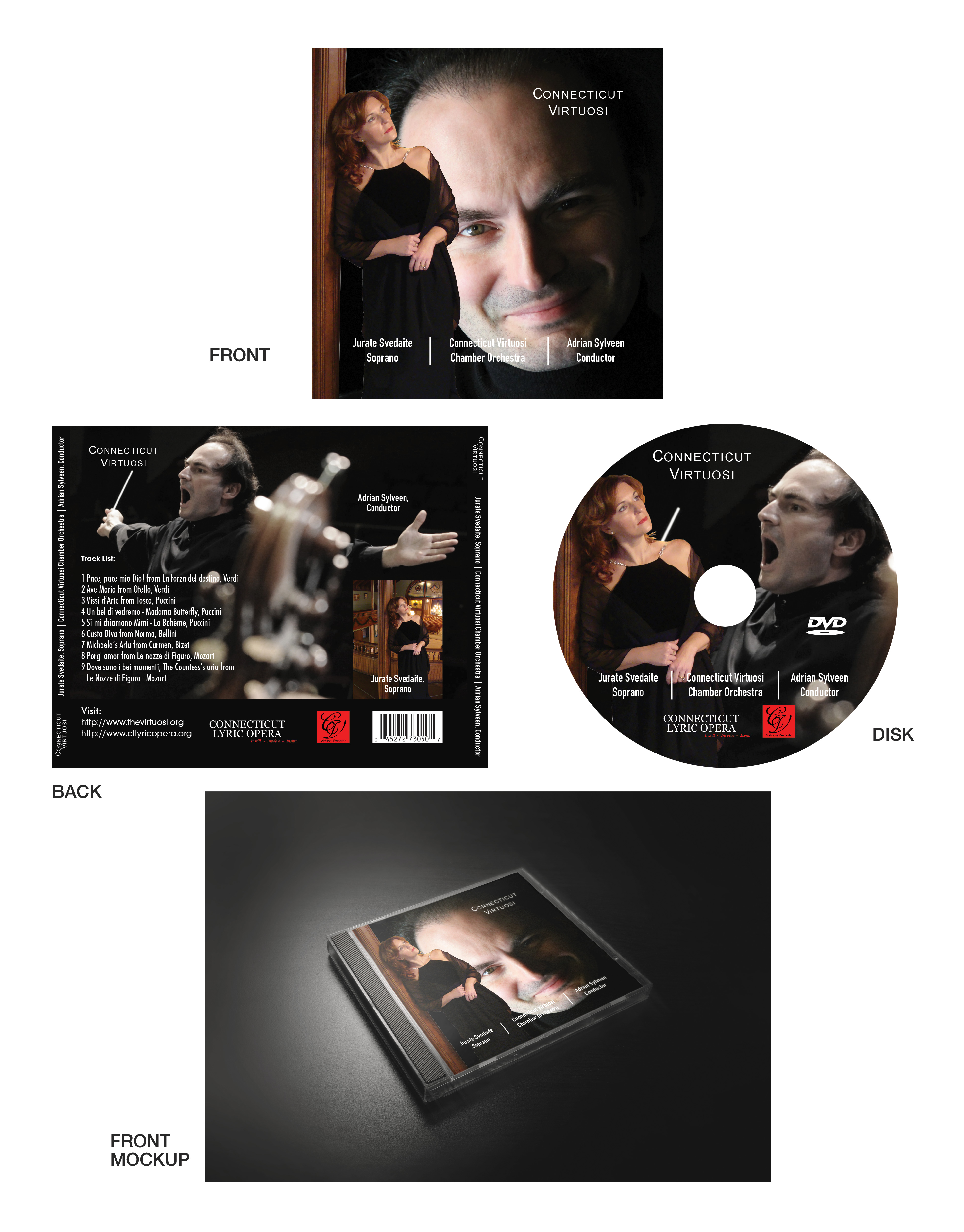 CD-Cover-Design von Creative D2024 für Connecticut Virtuosi Chamber Orchestra, Inc.  | Design #26255240