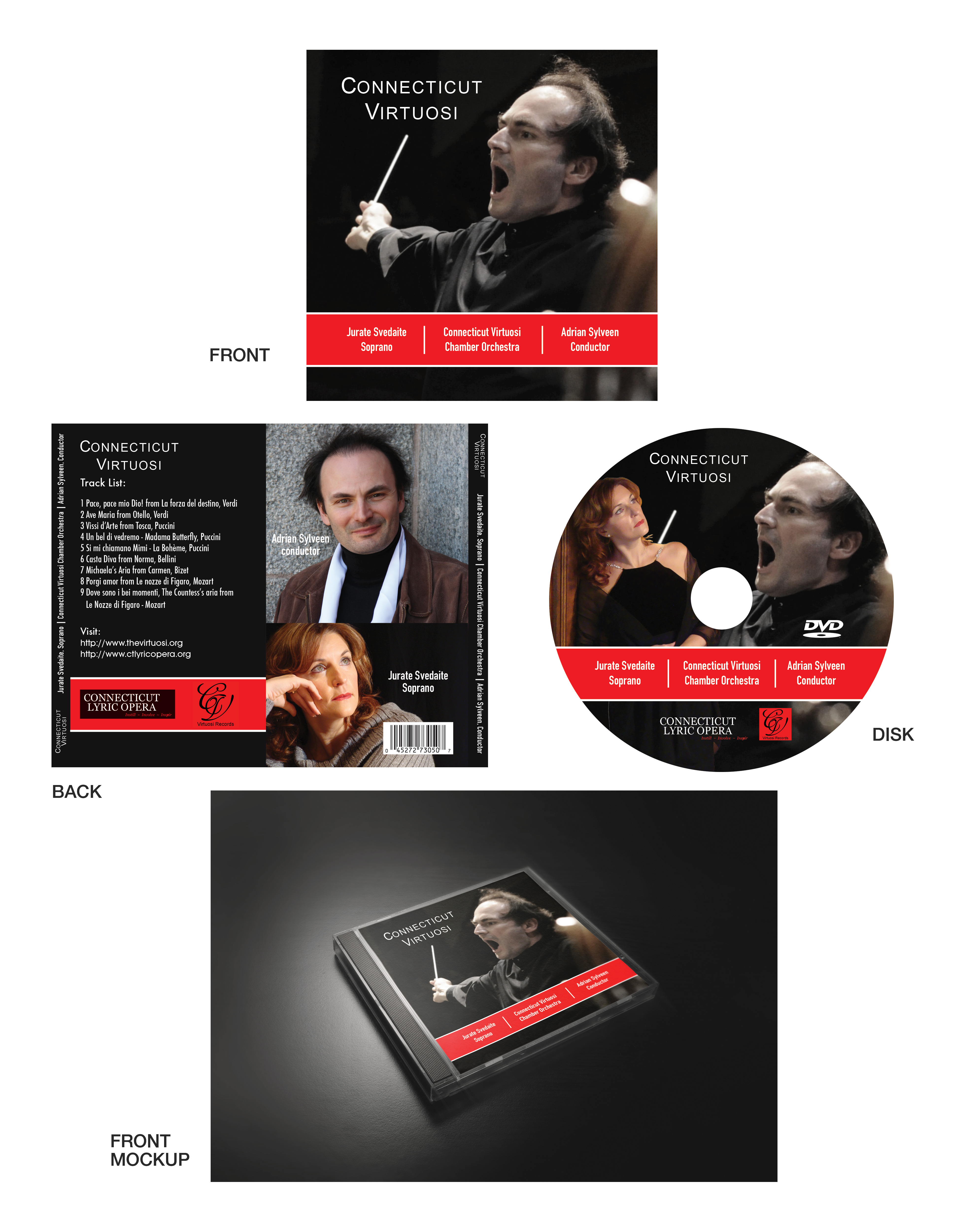 CD-Cover-Design von Creative D2024 für Connecticut Virtuosi Chamber Orchestra, Inc.  | Design #26255247