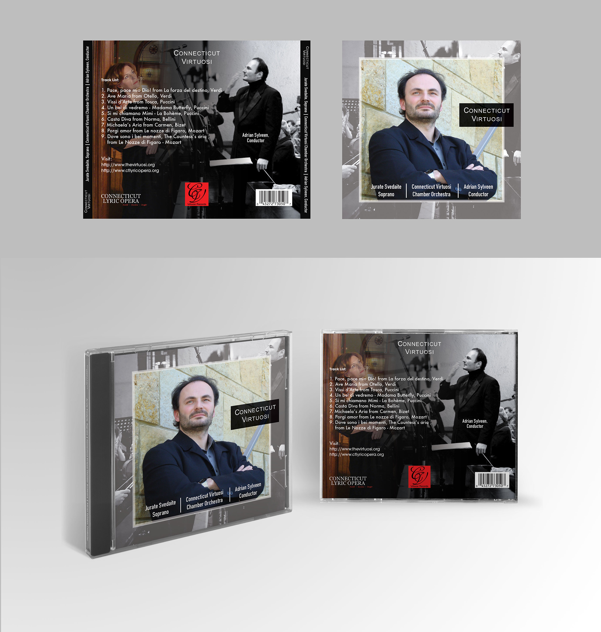 CD-Cover-Design von Creative D2024 für Connecticut Virtuosi Chamber Orchestra, Inc.  | Design #26451758