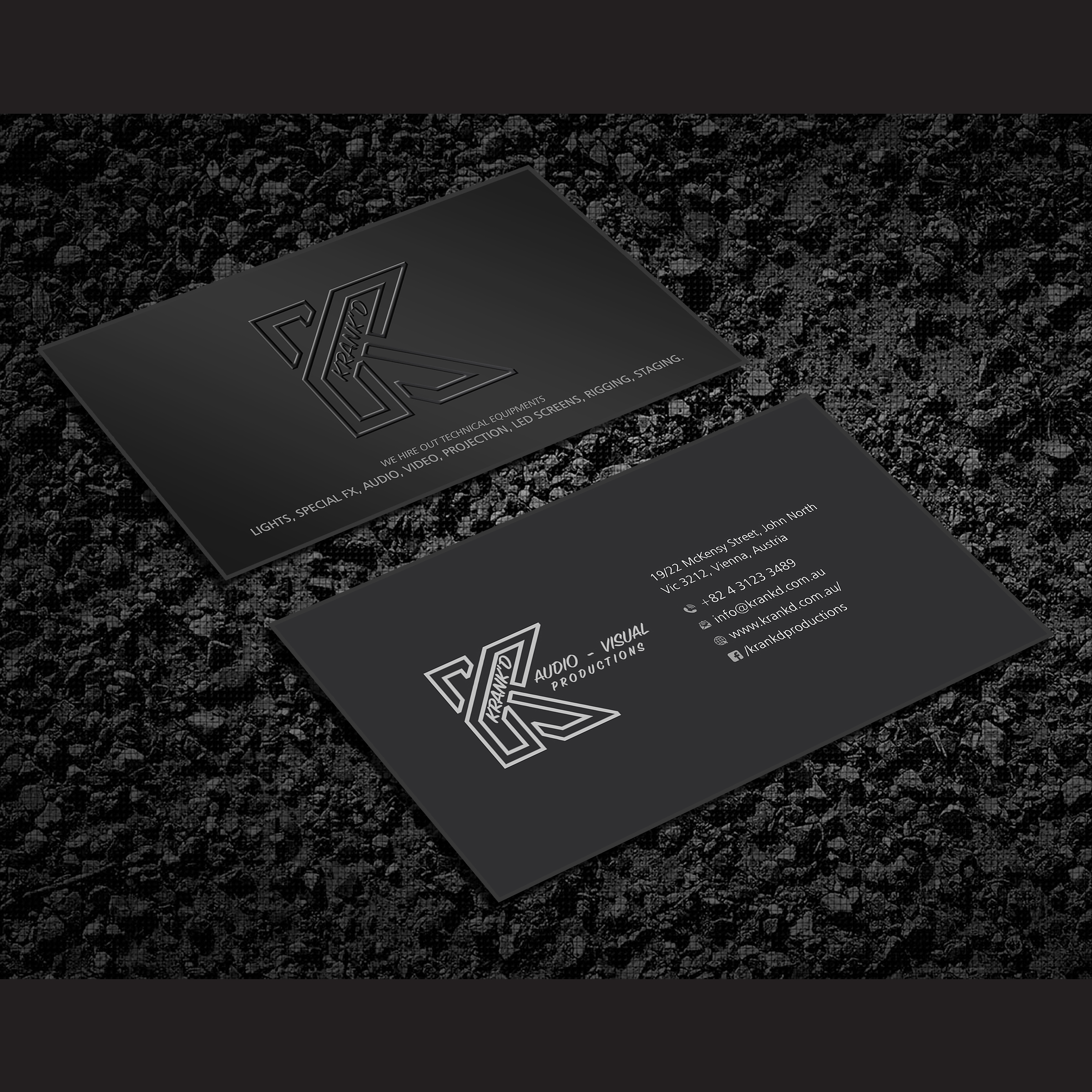 Graphic Design by Designers Hub for Krankd Audio Visual Productions | Design #26229492