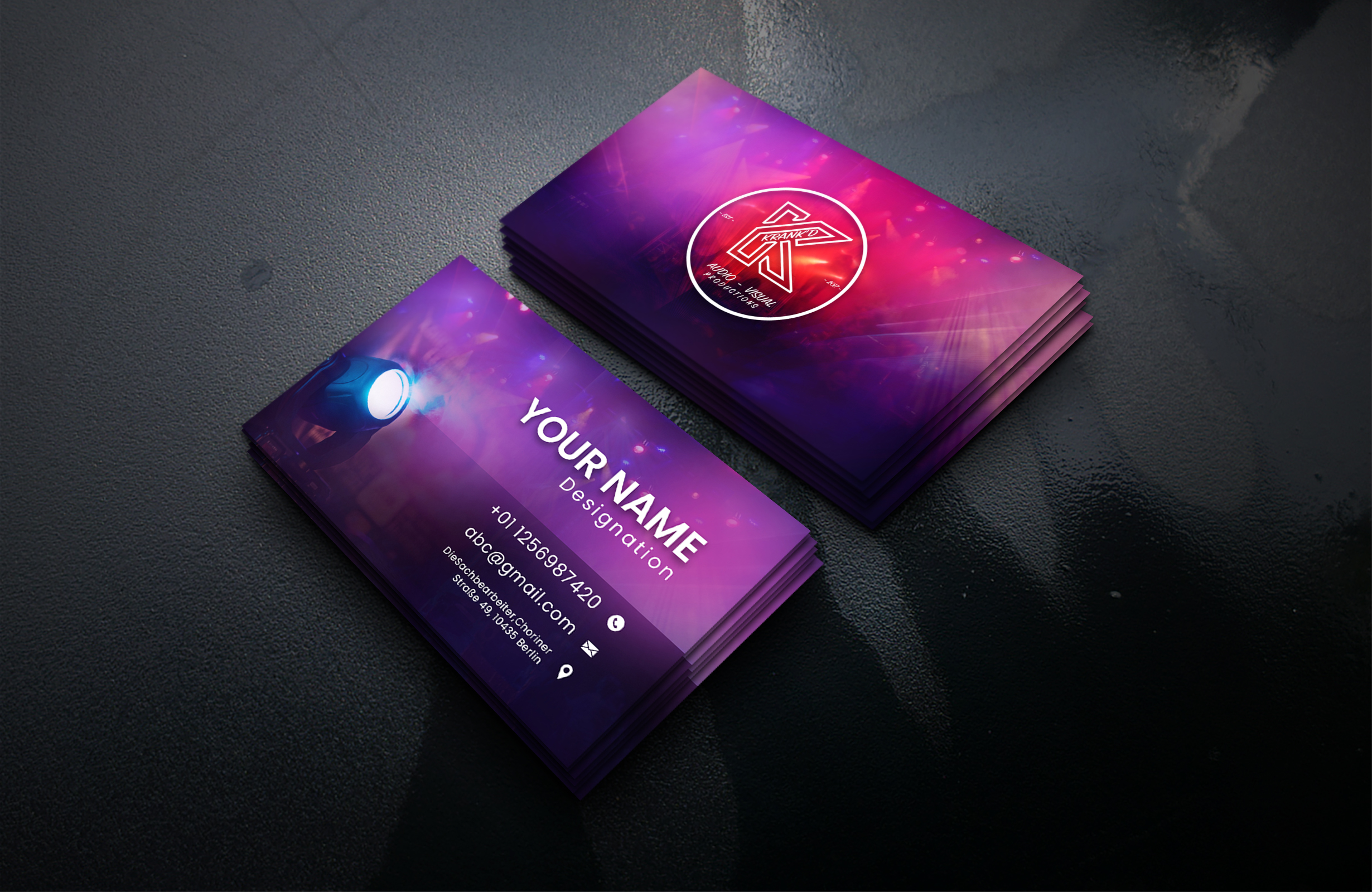 Graphic Design by SAI DESIGNS for Krankd Audio Visual Productions | Design #26233918